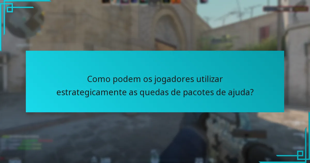 Como as mecânicas das quedas de pacotes de ajuda se comparam às versões anteriores de Counter-Strike?