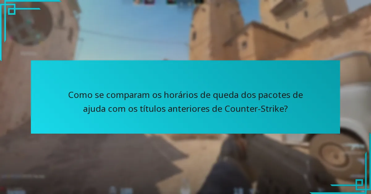 Quais atualizações recentes afetaram as mecânicas dos pacotes de ajuda?