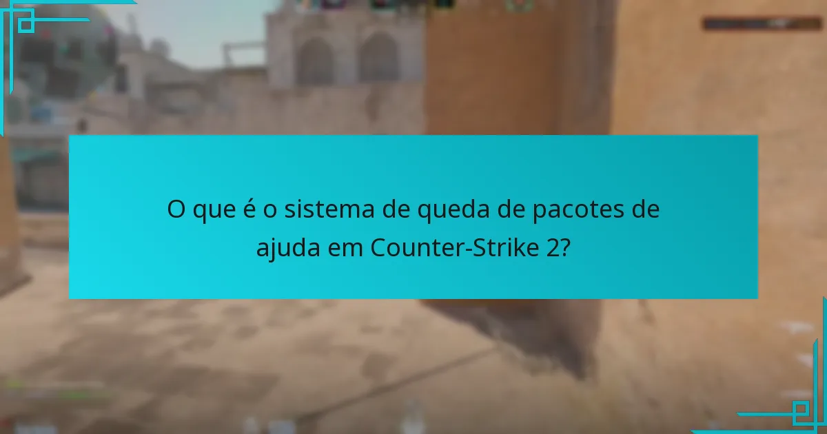 Como as quedas de pacotes de ajuda se comparam a sistemas semelhantes em outros jogos?