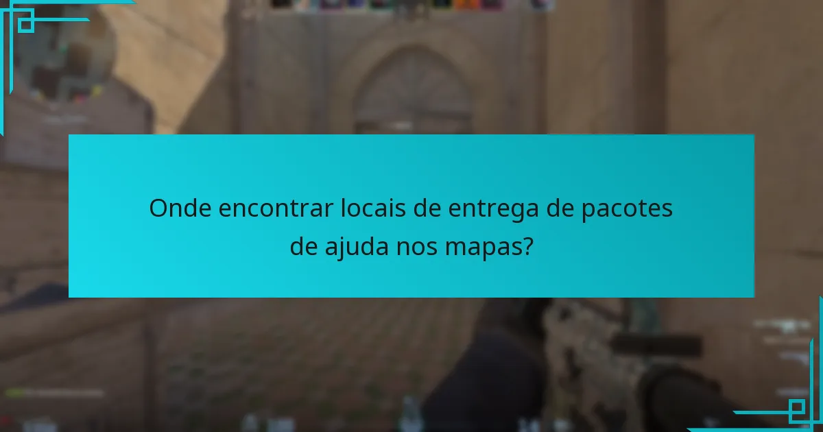 Quando são as entregas de pacotes de ajuda mais vantajosas?