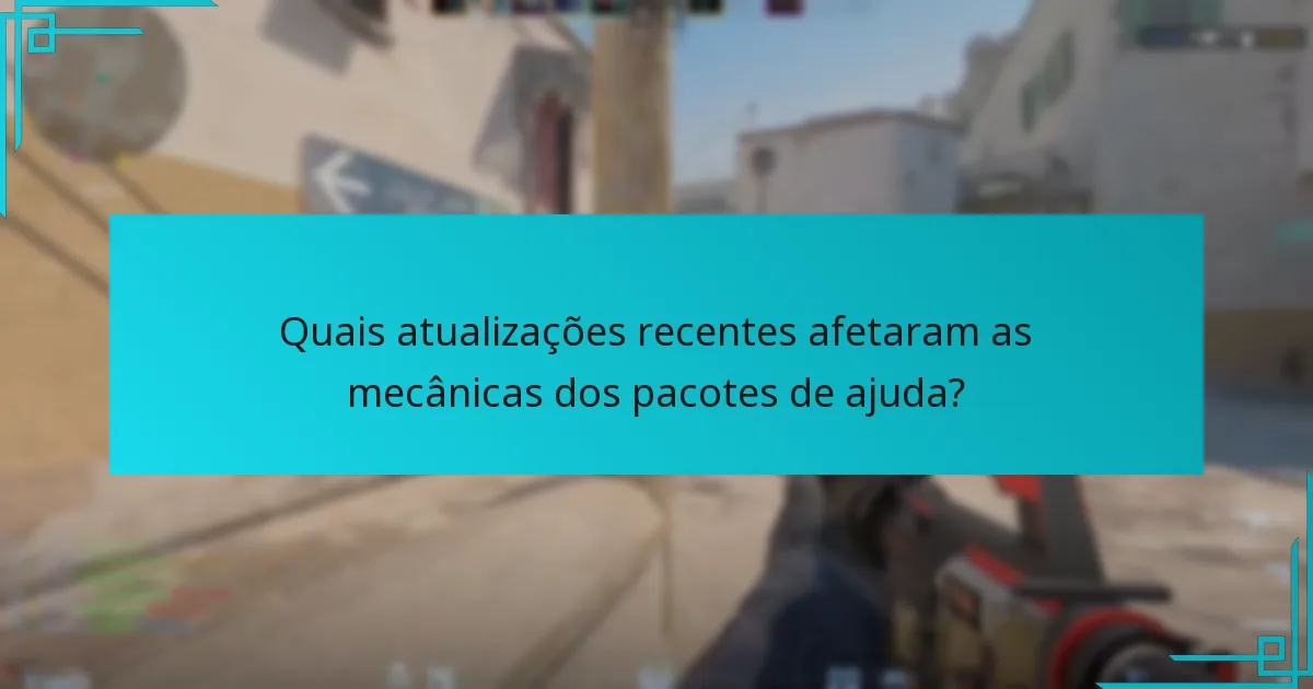 Como se comparam os horários de queda dos pacotes de ajuda com os títulos anteriores de Counter-Strike?