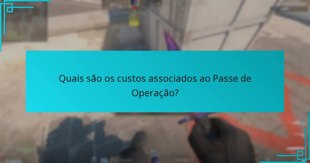 Quais atualizações foram feitas nas recompensas do Passe de Operação?